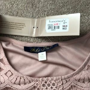 Francesca's Collections Dresses - Francesca’s Blue Rair NEW dusty rose lace dress Francesca's Collections Dresses - Francesca’s Blue Rair NEW dusty rose lace dress